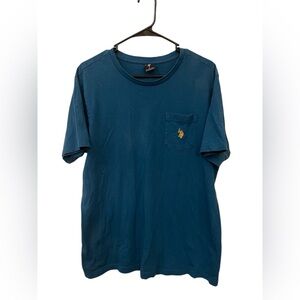 U.S. Polo‎ Assn Teal Pocket T-Shirt Men’s Large Casual Tee